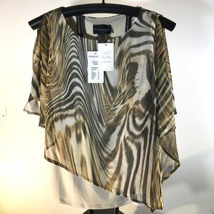 Frank Lyman animal print top